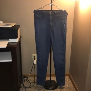 High waisted Blue jeans